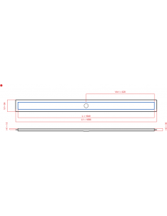 Linear drain Wiper 1640 mm...