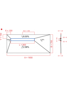Showerlay Wiper 4 way 1650...