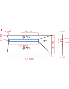Showerlay Wiper 4 way 1650...