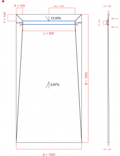 Showerlay Wiper 4 way 1000...