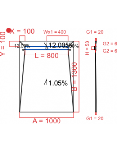 Showerlay Wiper 4 way 1000...