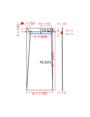 Showerlay Wiper 4 way 1100 x 2600 mm...