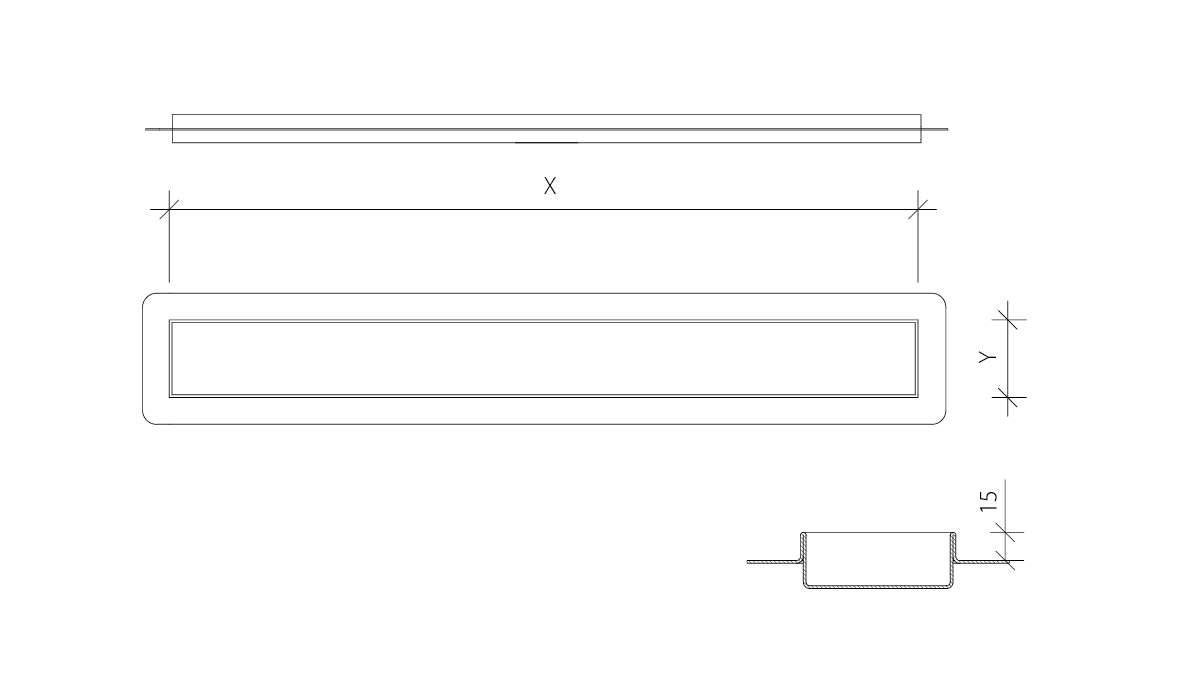 Premium drain tech drawing